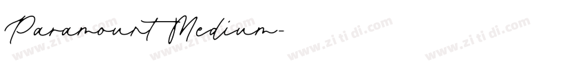 Paramount Medium字体转换 Paramount Medium字体转换